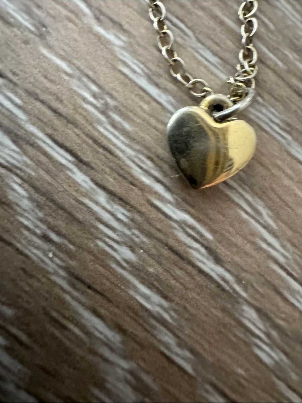 Ted Baker heart pendant necklace gold tone